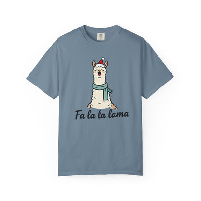 Fa La La Llama – Funny Holiday Comfort Colors Tee