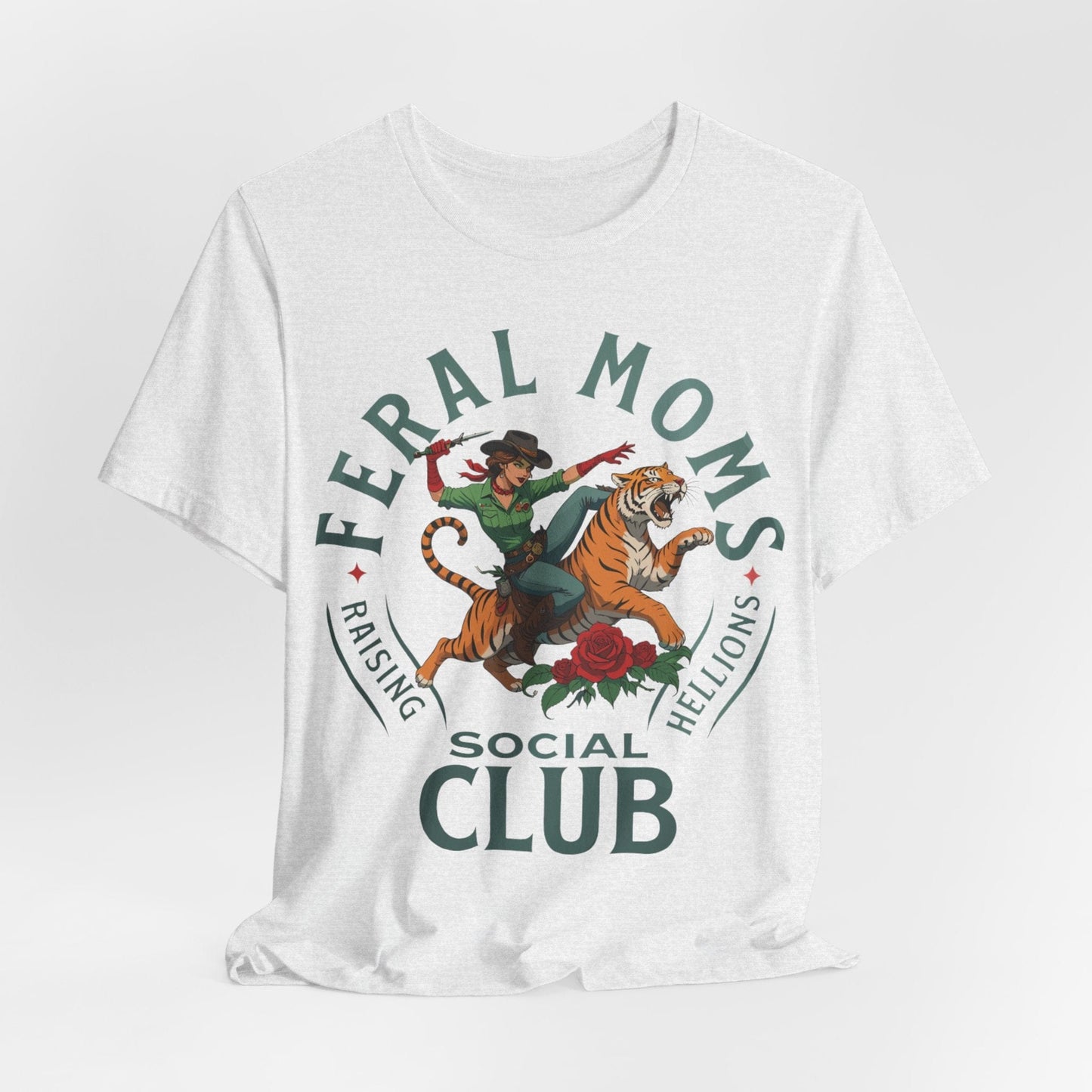 Feral Moms Social Club – Raising Hellions T-Shirt Design