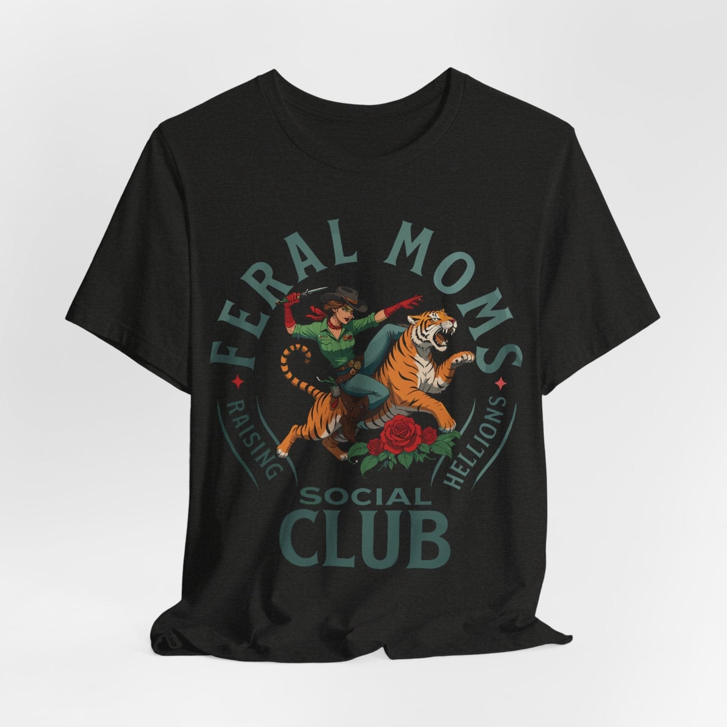 Feral Moms Social Club – Raising Hellions T-Shirt Design