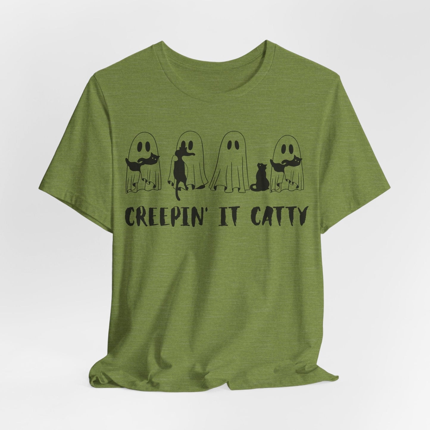 Creepin’ It Catty Shirt – Cute Ghost Cat Halloween Tee