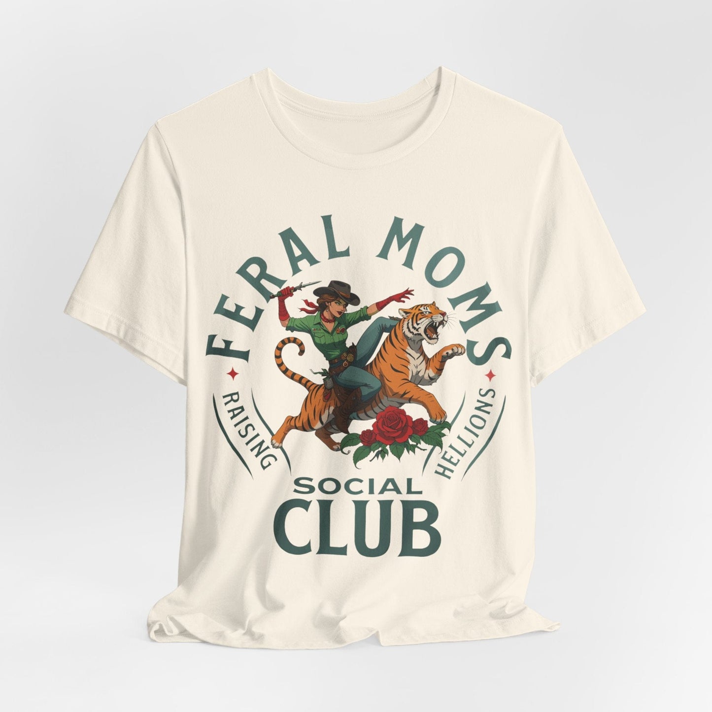 Feral Moms Social Club – Raising Hellions T-Shirt Design