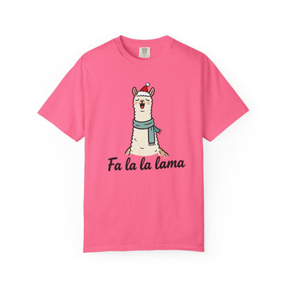 Fa La La Llama – Funny Holiday Comfort Colors Tee