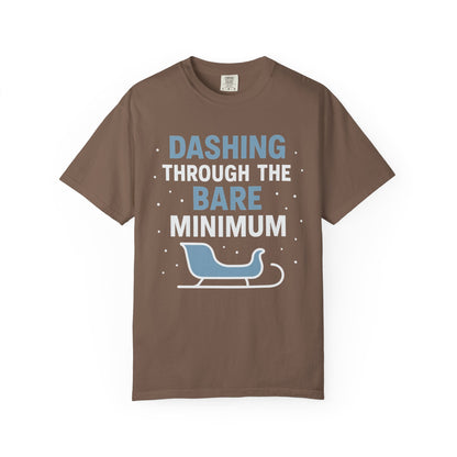 Dashing Through the Bare Minimum – Low-Effort Holiday Comfort Colors Tee