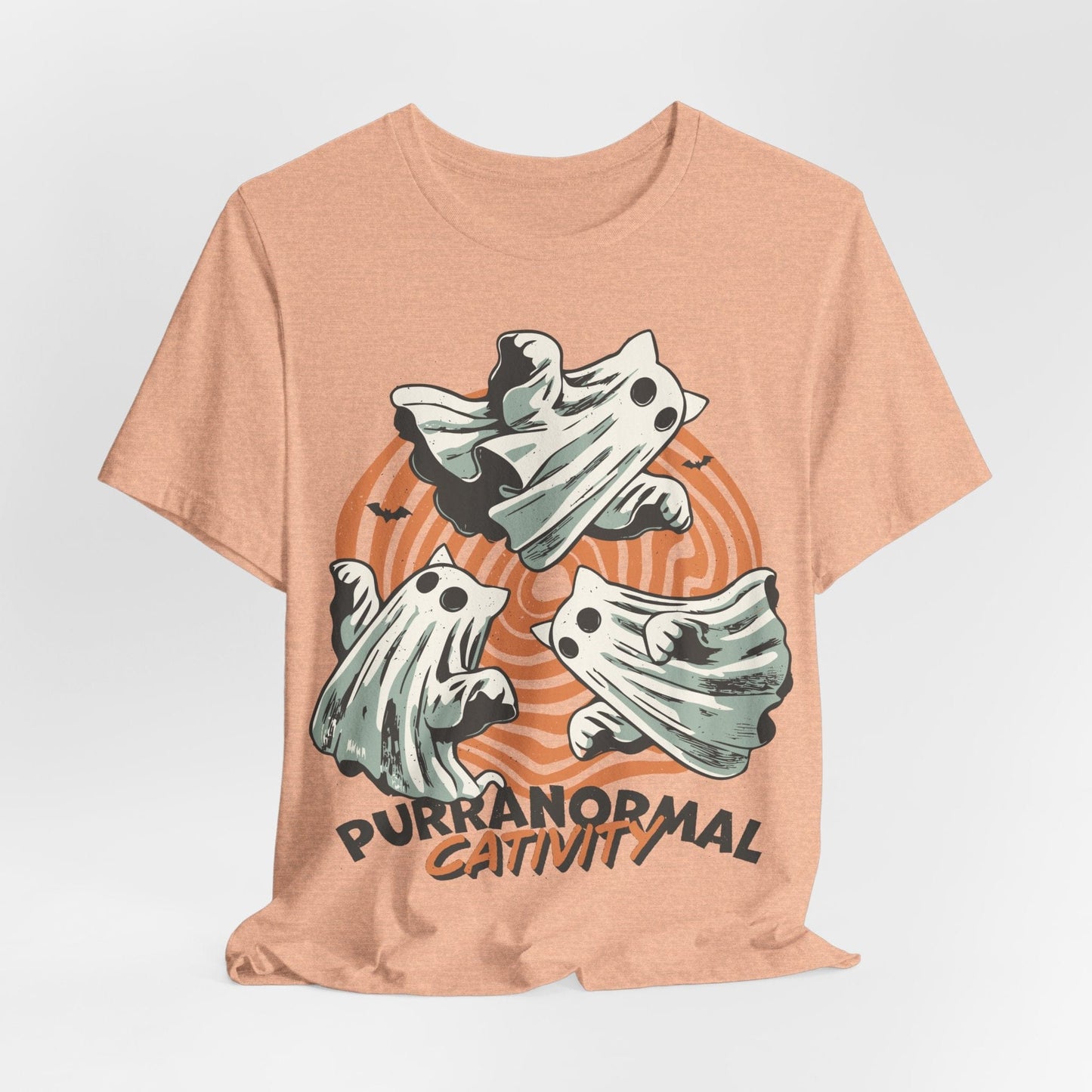 Purranormal Cativity Shirt – Funny Ghost Cat Halloween Tee