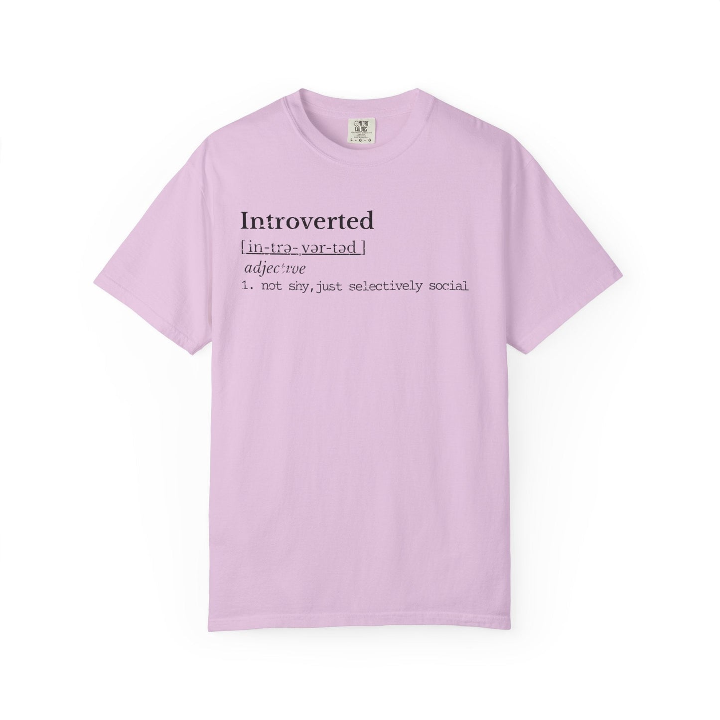 Introverted Definition Shirt | Quiet Humor Tee