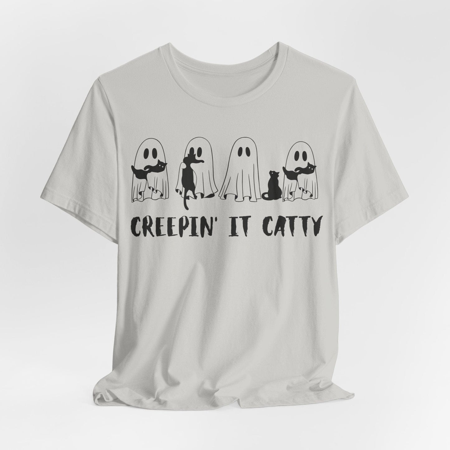 Creepin’ It Catty Shirt – Cute Ghost Cat Halloween Tee