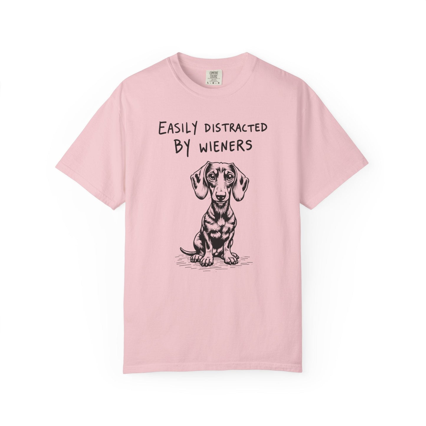 Easily Distracted by Wieners – Funny Dachshund T-Shirt
