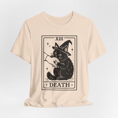 Witch Cat Tarot Shirt – Mystical Halloween Black Cat Tee