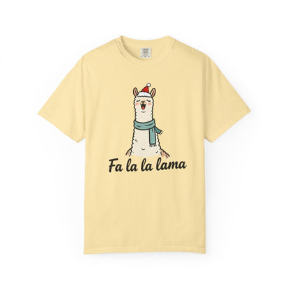 Fa La La Llama – Funny Holiday Comfort Colors Tee
