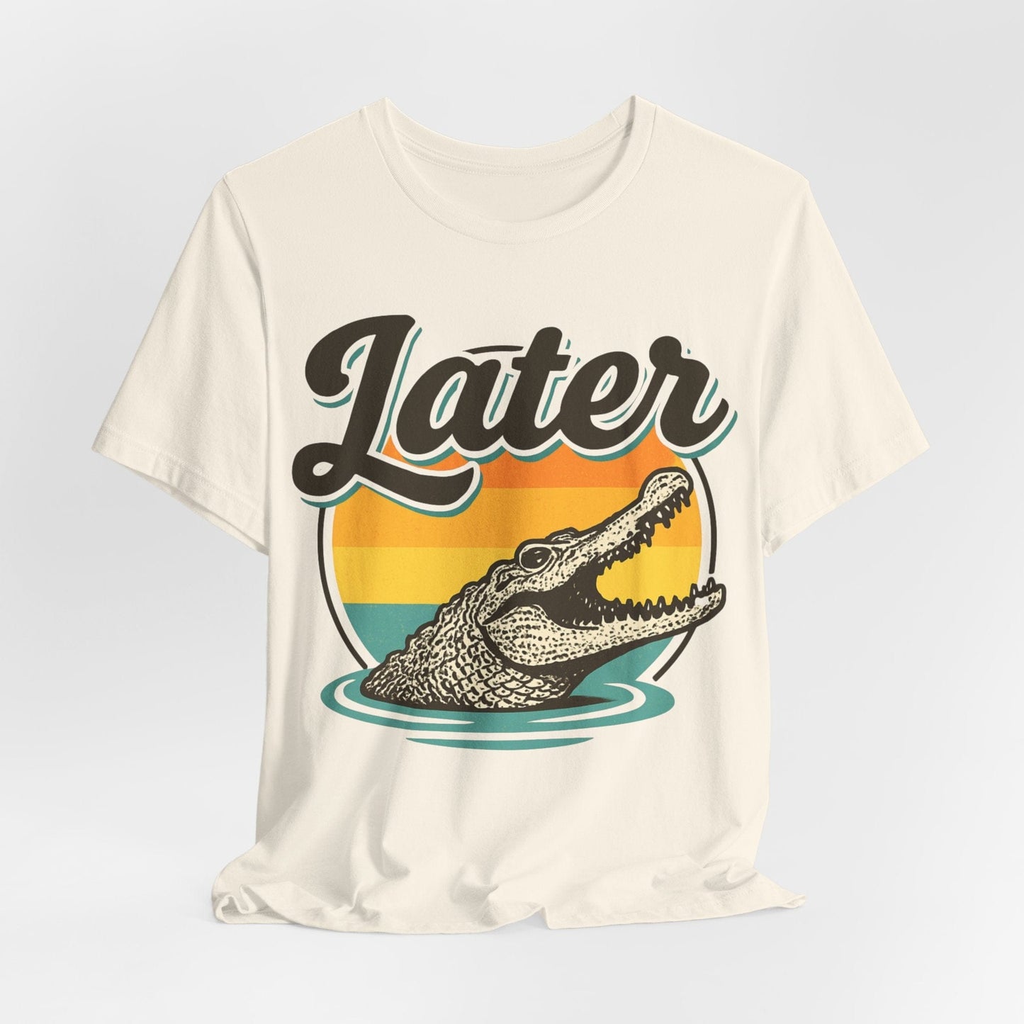 Later Alligator – Retro Sunset Graphic Tee