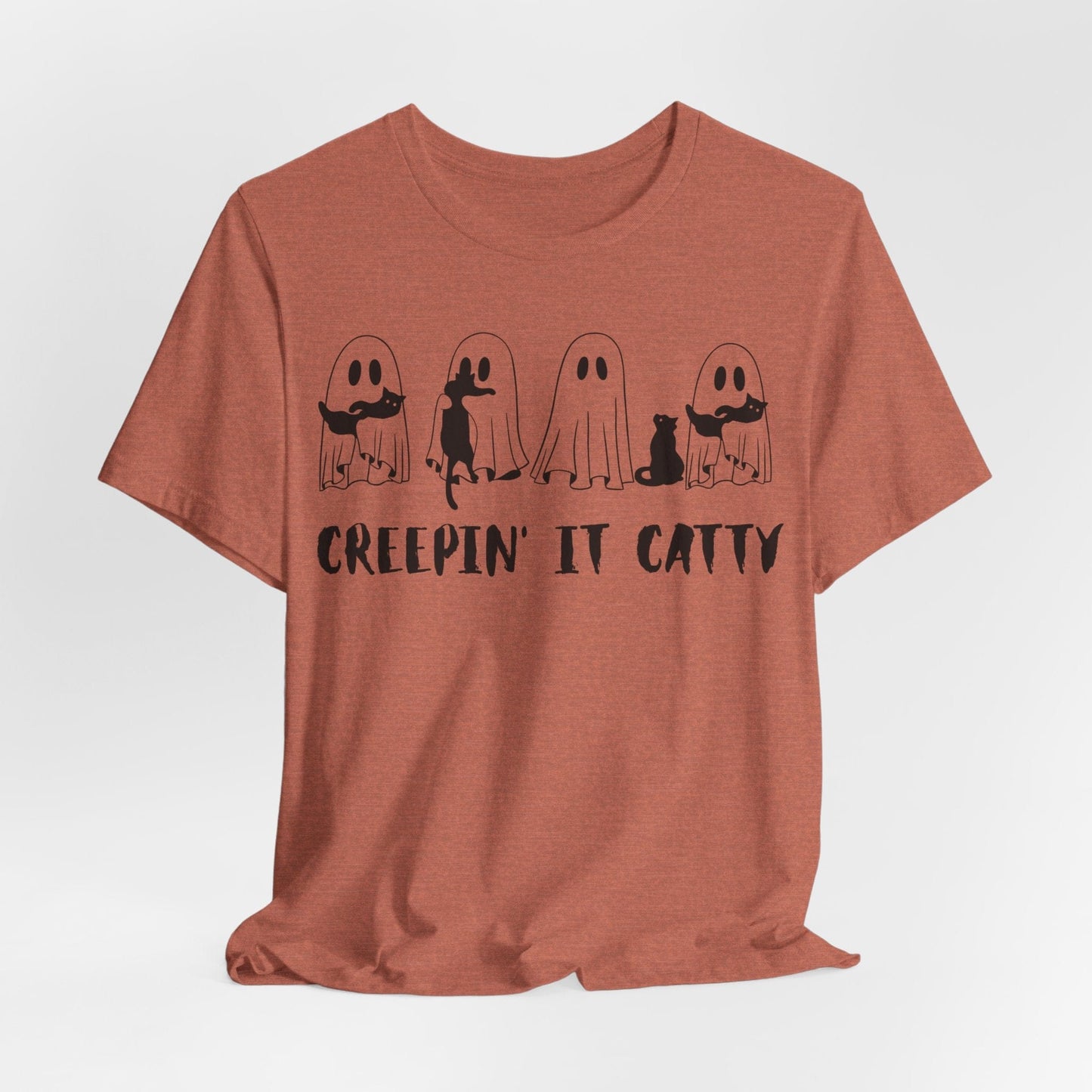 Creepin’ It Catty Shirt – Cute Ghost Cat Halloween Tee