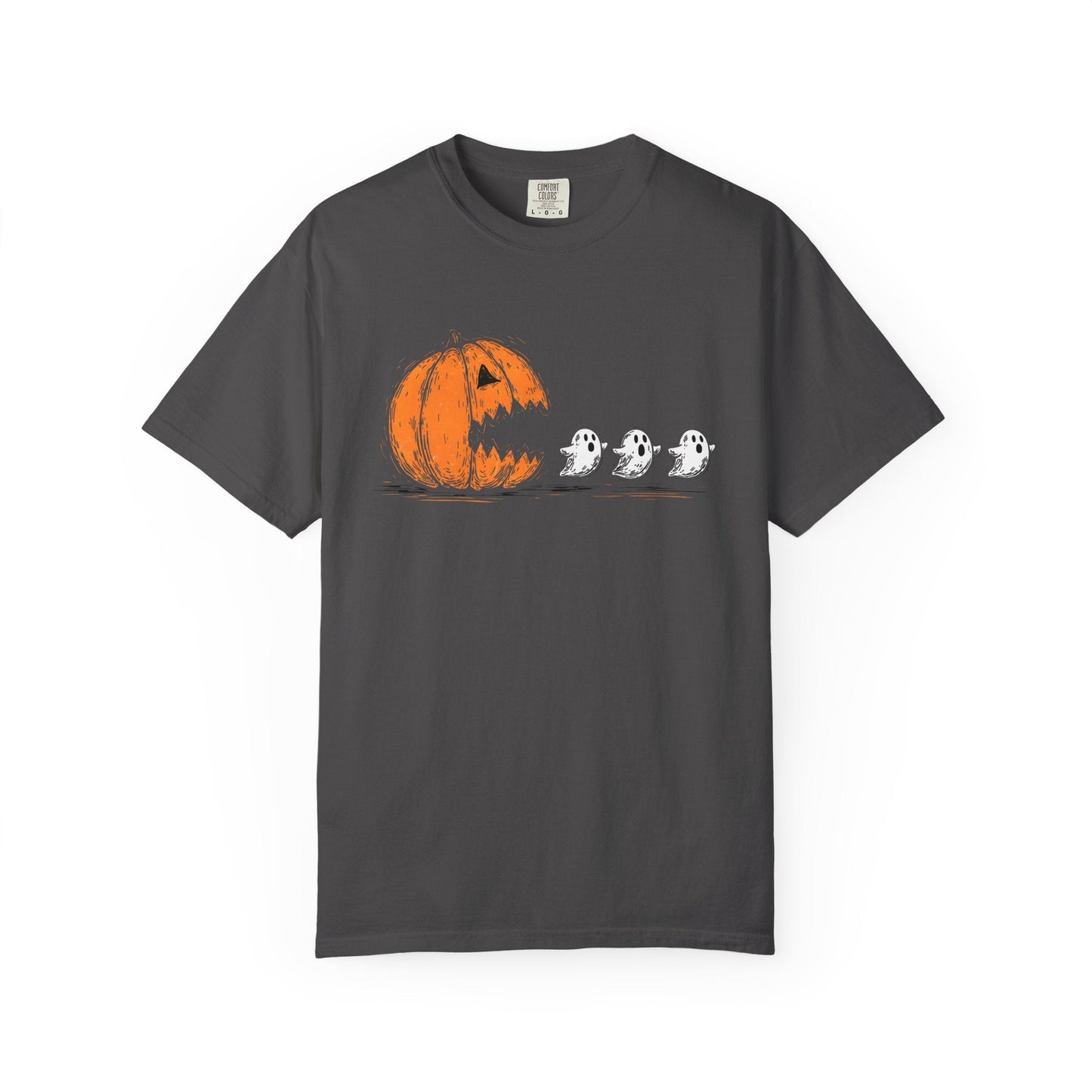 Pumpkin Pacman Halloween Shirt – Cute Ghost Chase Tee