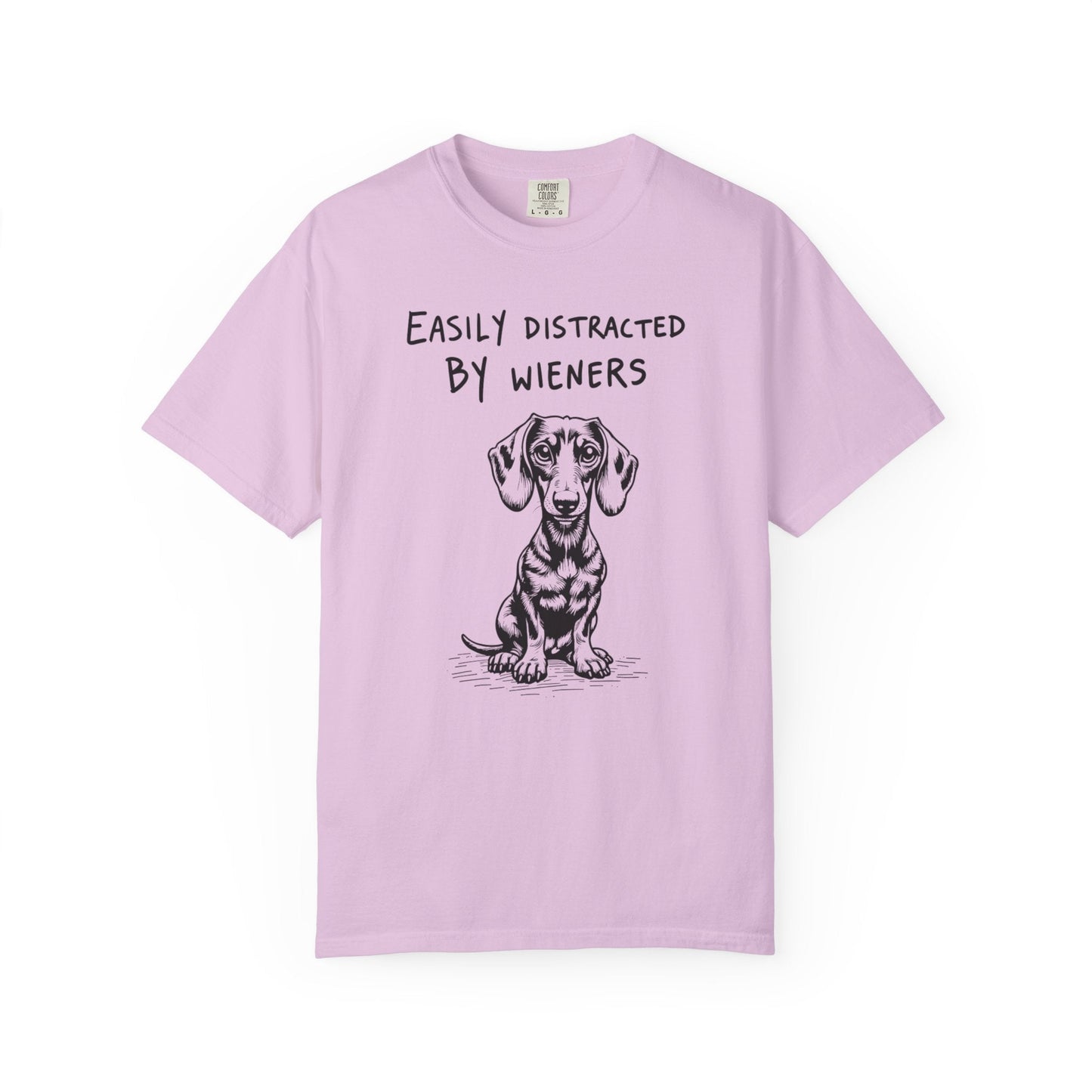 Easily Distracted by Wieners – Funny Dachshund T-Shirt
