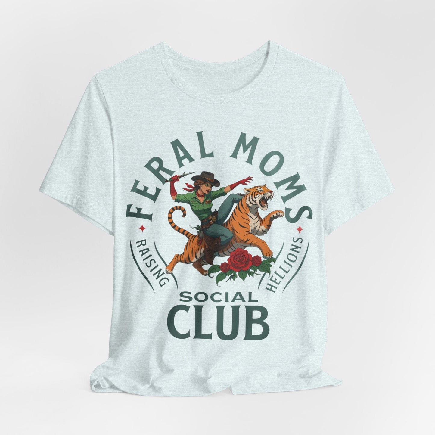 Feral Moms Social Club – Raising Hellions T-Shirt Design