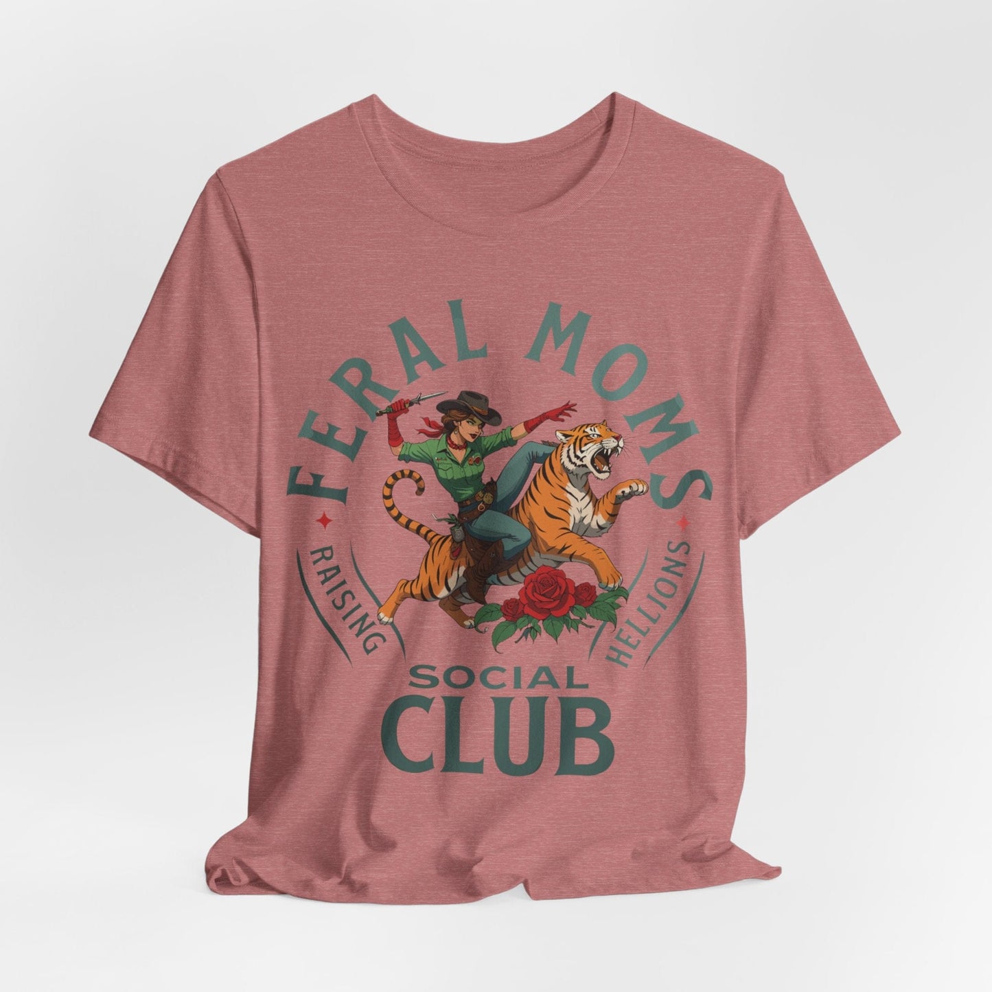 Feral Moms Social Club – Raising Hellions T-Shirt Design