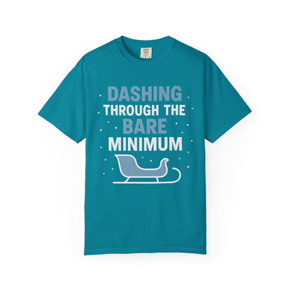 Dashing Through the Bare Minimum – Low-Effort Holiday Comfort Colors Tee