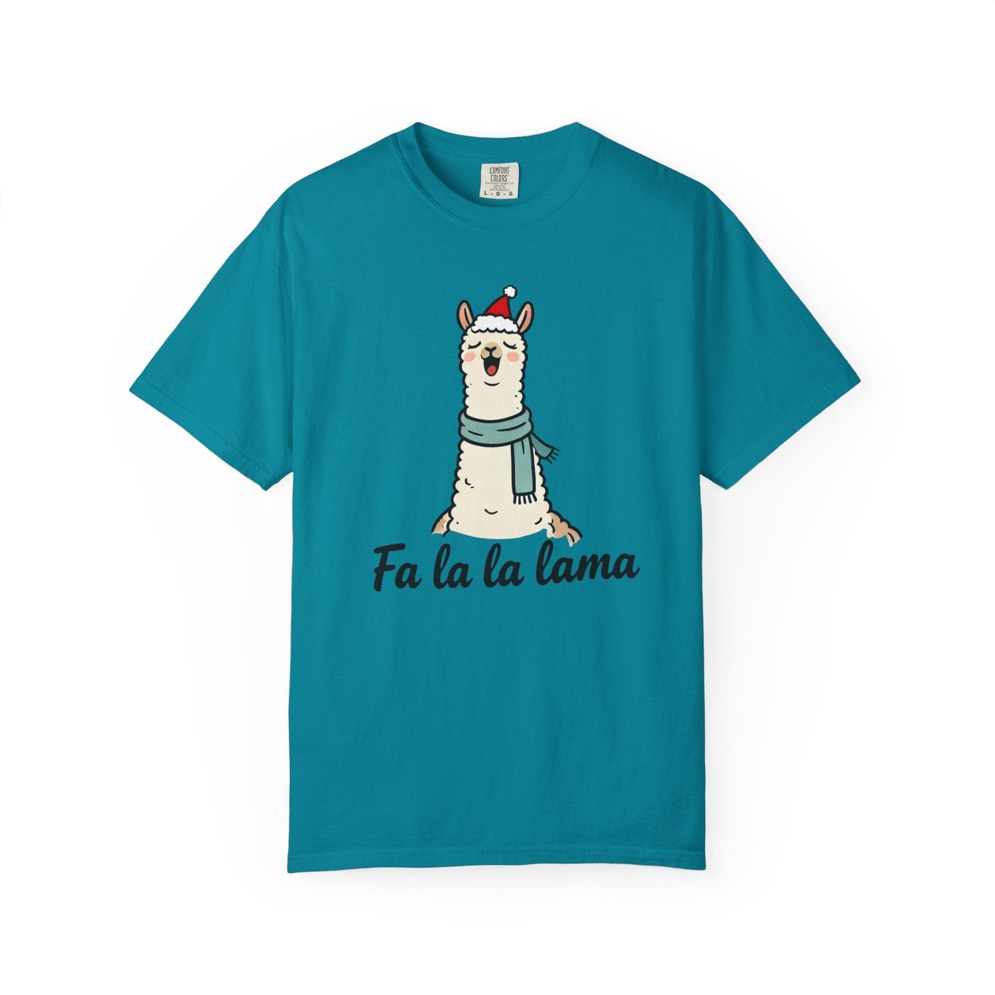 Fa La La Llama – Funny Holiday Comfort Colors Tee