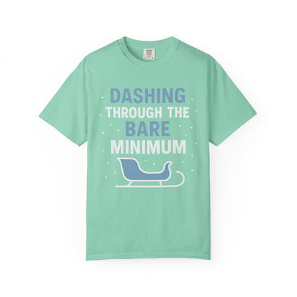 Dashing Through the Bare Minimum – Low-Effort Holiday Comfort Colors Tee