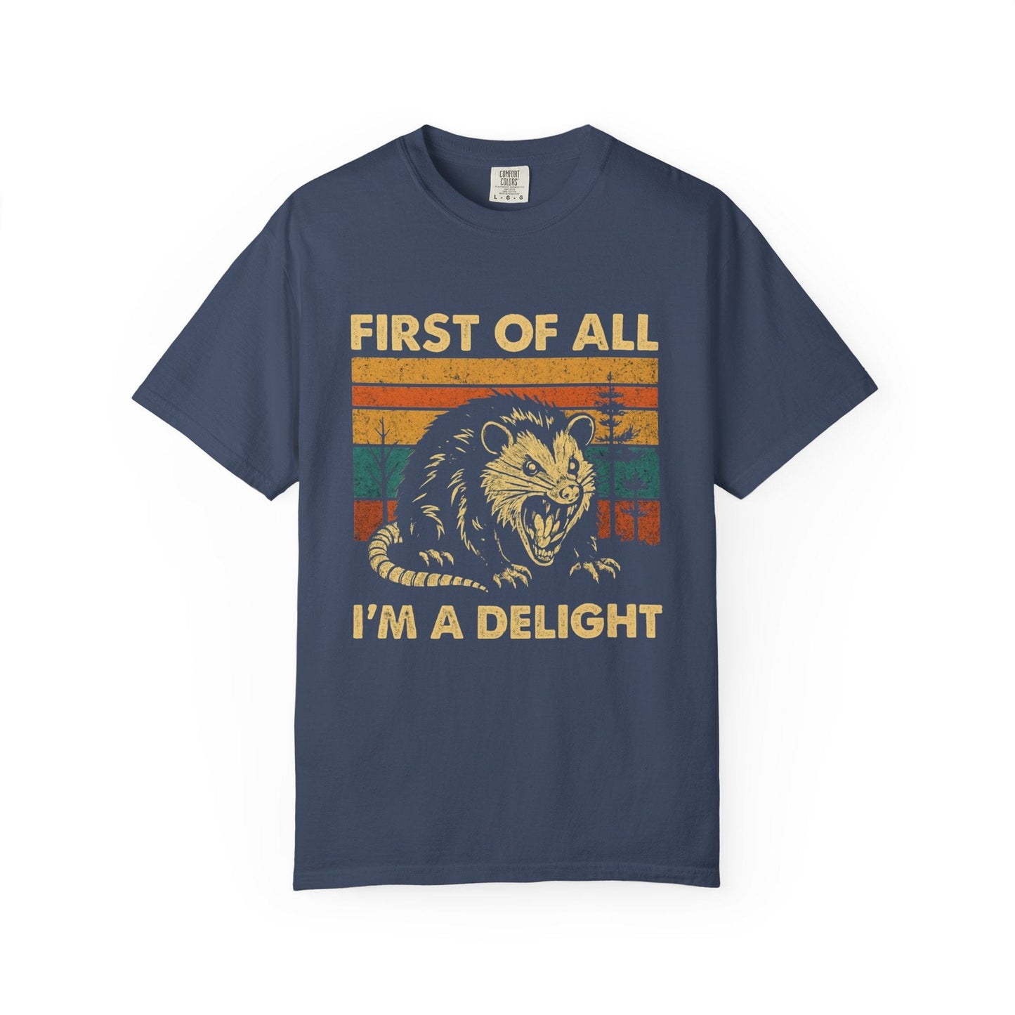 First of All I’m a Delight – Vintage Opossum Graphic Tee