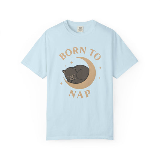 Born to Nap – Cozy Cat & Crescent Moon Design