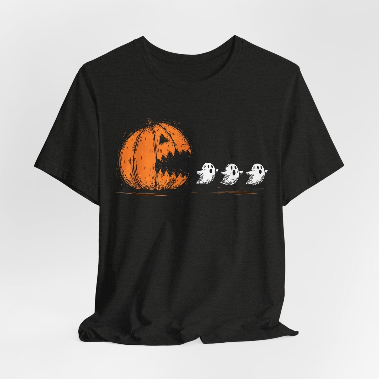 Pumpkin Pacman Halloween Shirt – Cute Ghost Chase Tee
