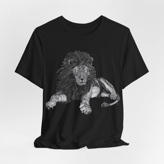 Lion Line Art T-Shirt