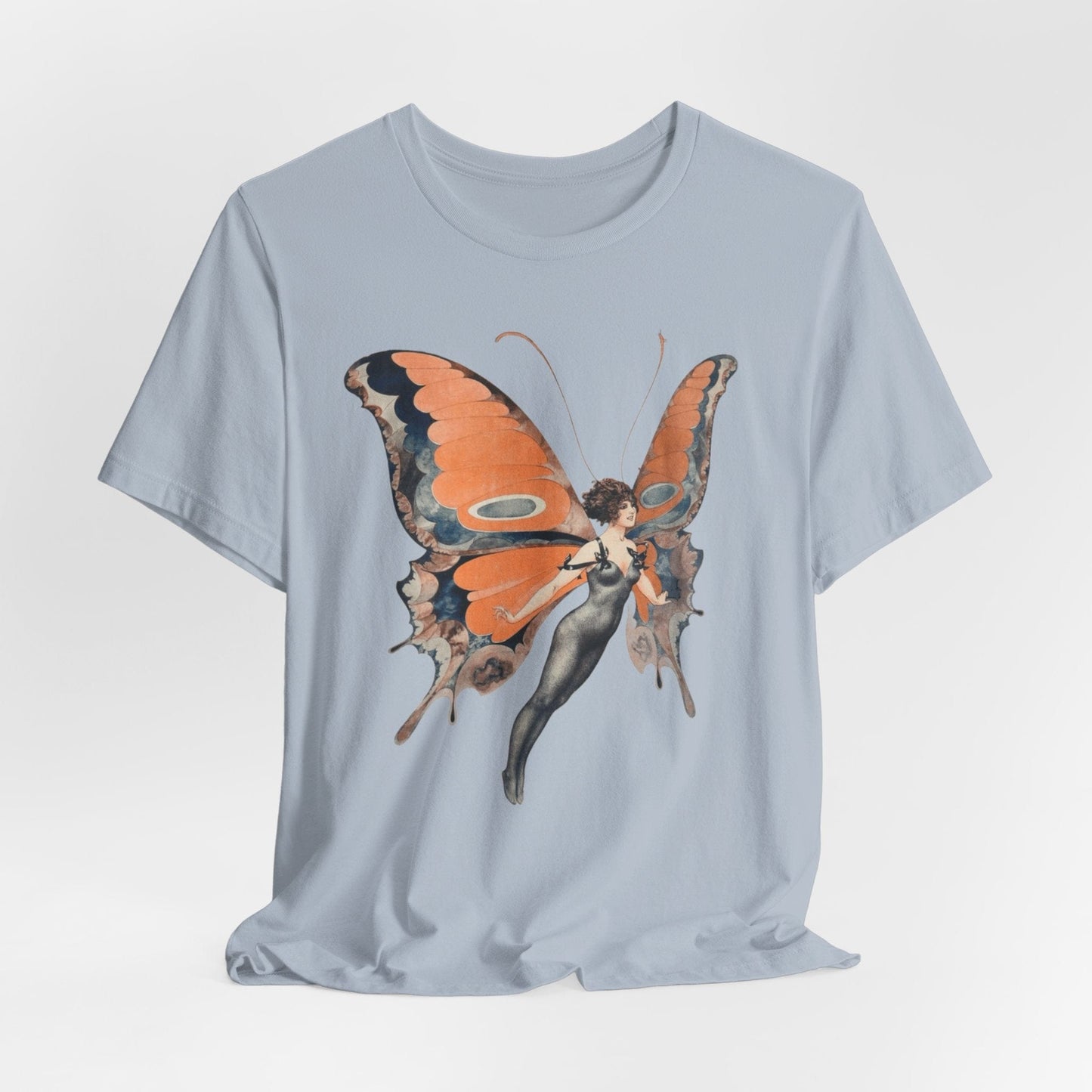 Art Nouveau Butterfly Woman – Vintage Fairy Aesthetic PNG