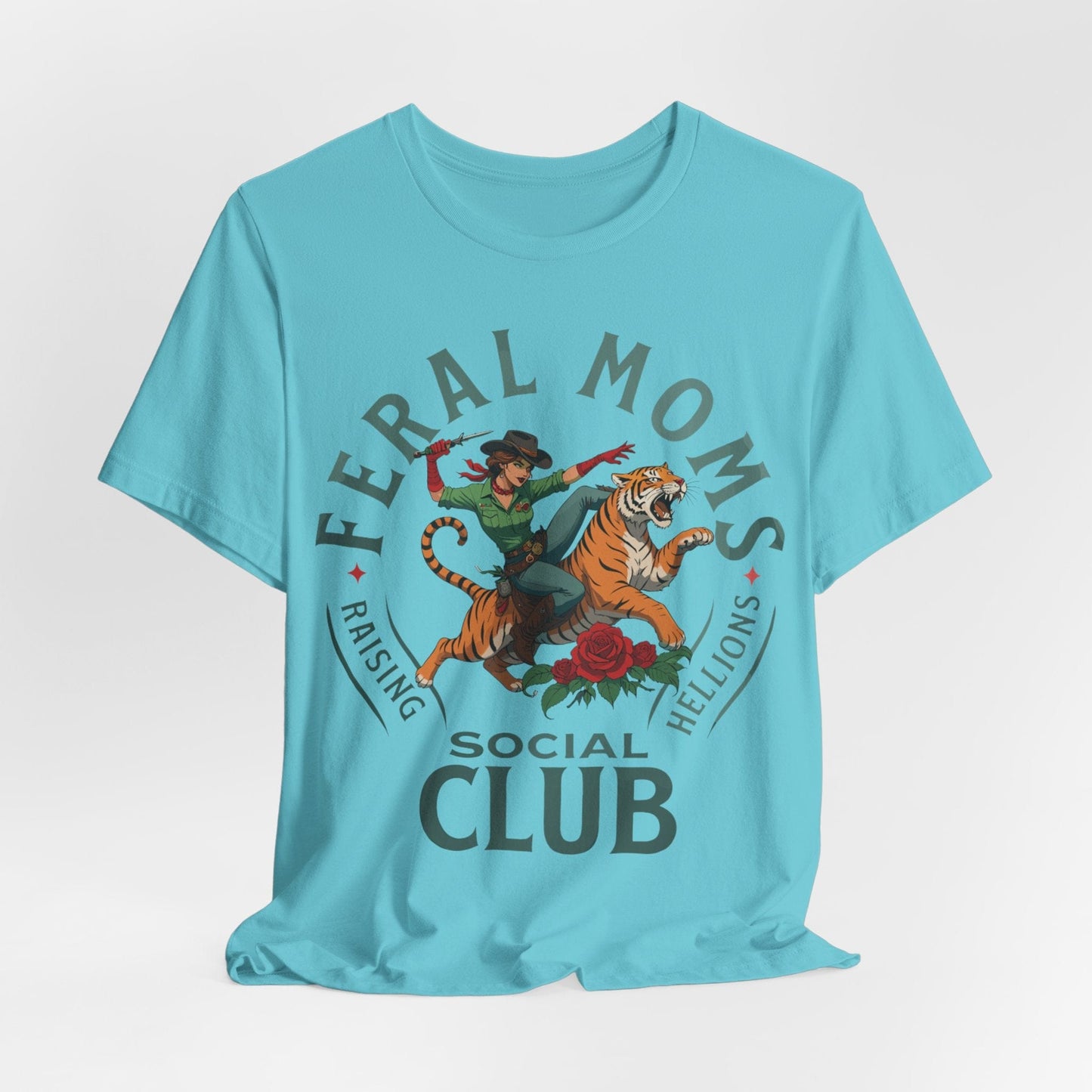 Feral Moms Social Club – Raising Hellions T-Shirt Design