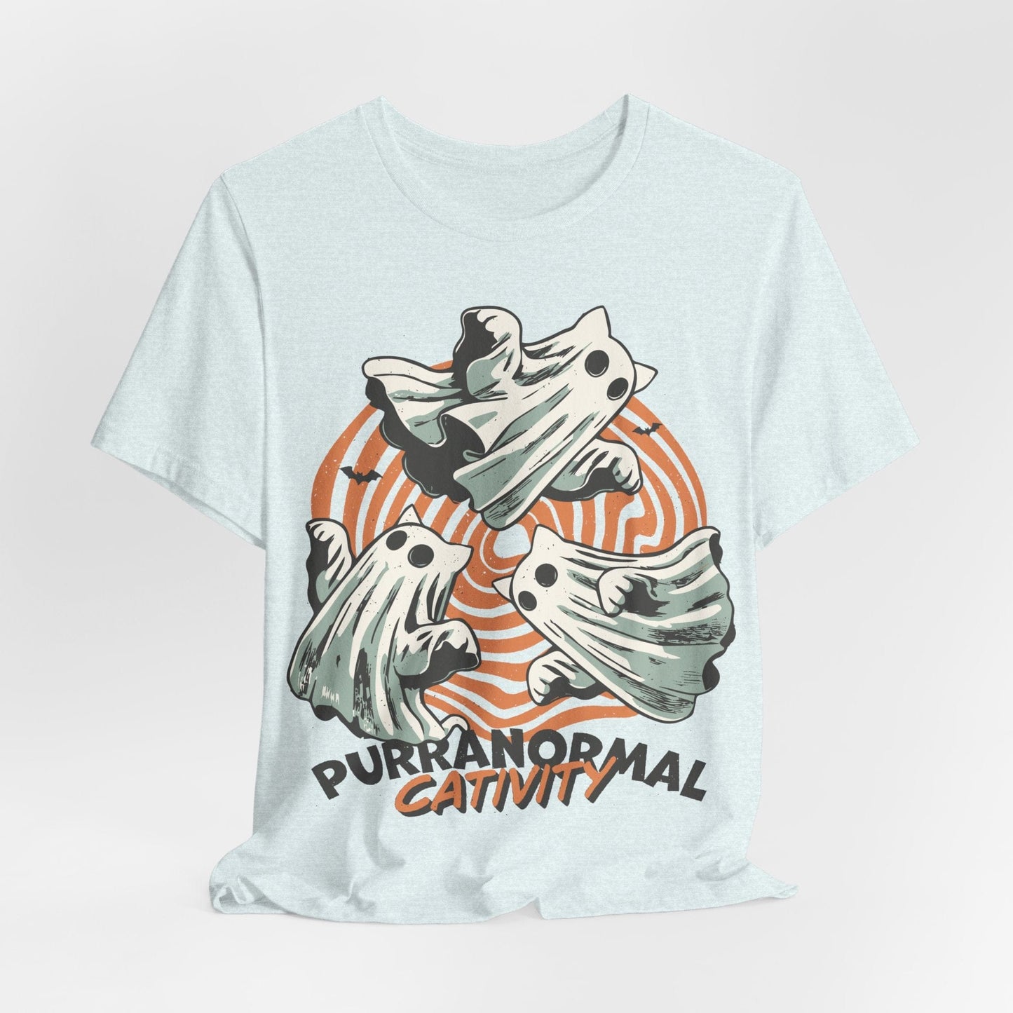 Purranormal Cativity Shirt – Funny Ghost Cat Halloween Tee