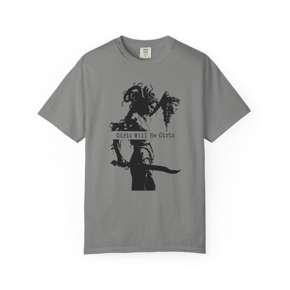 Girls Will Be Girls – Medusa Holding a Head T-Shirt