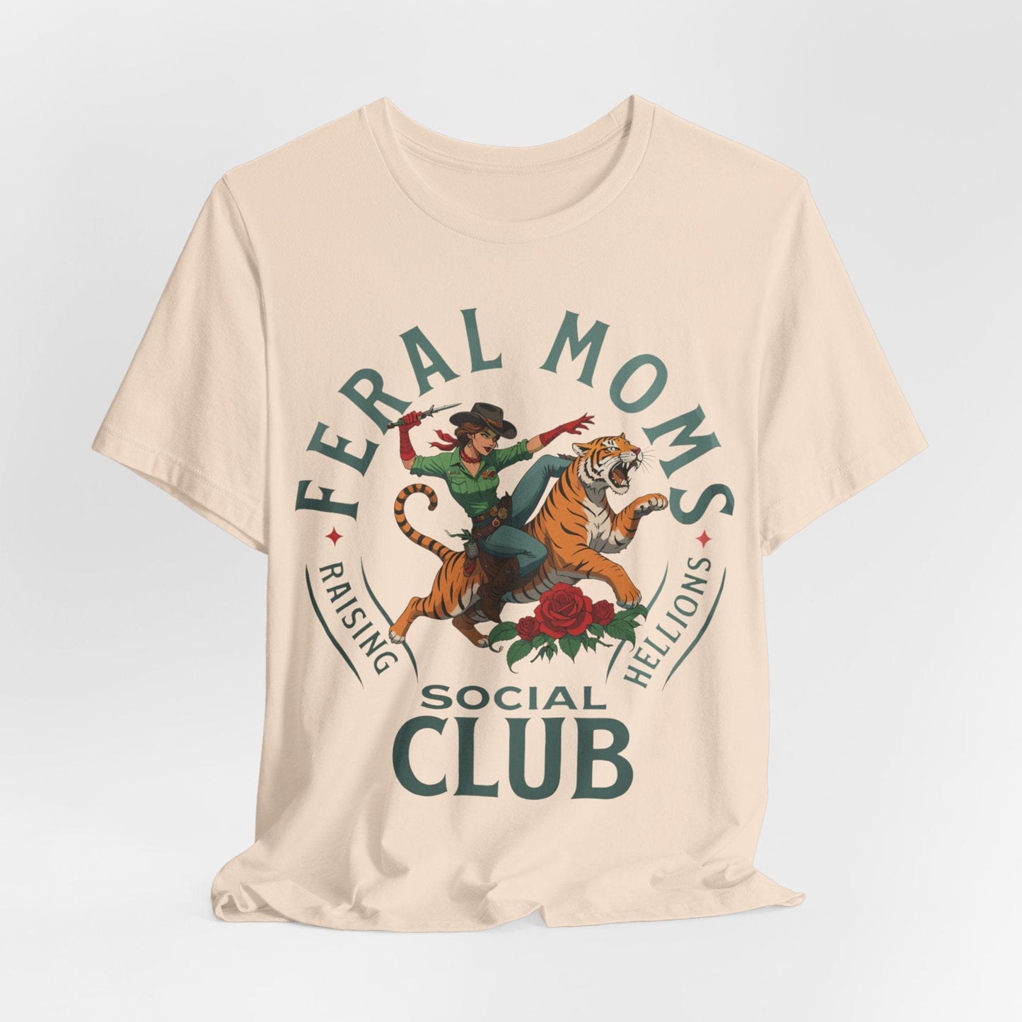 Feral Moms Social Club – Raising Hellions T-Shirt Design