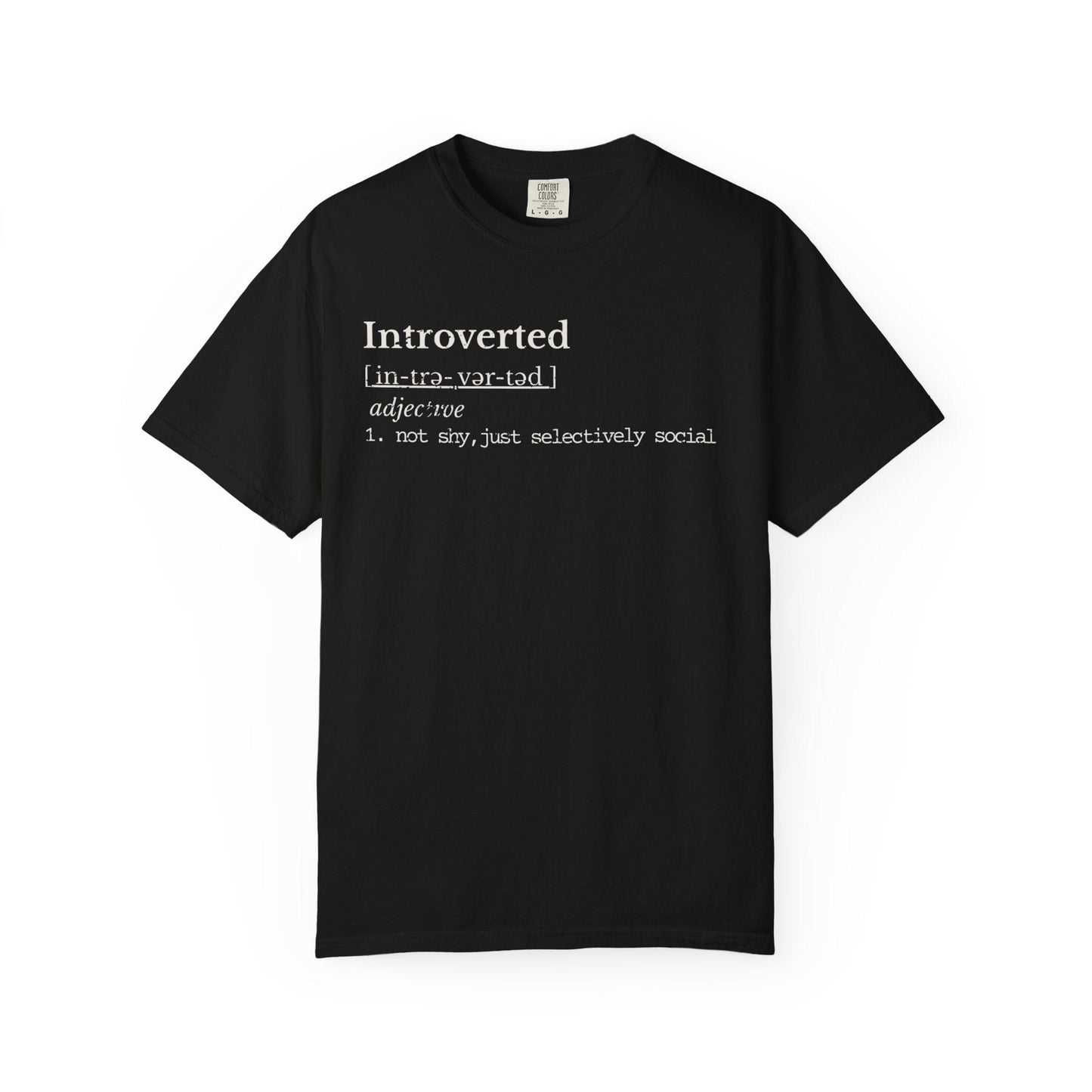 Introverted Definition Shirt | Quiet Humor Tee