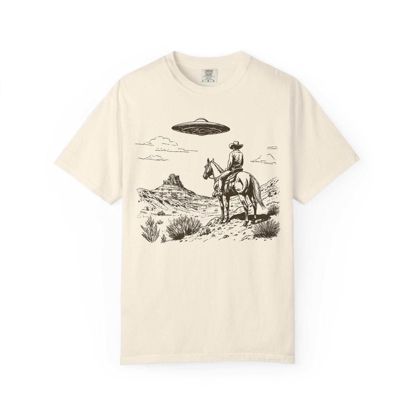 Cowboys & Aliens – Vintage Desert Western UFO Tee