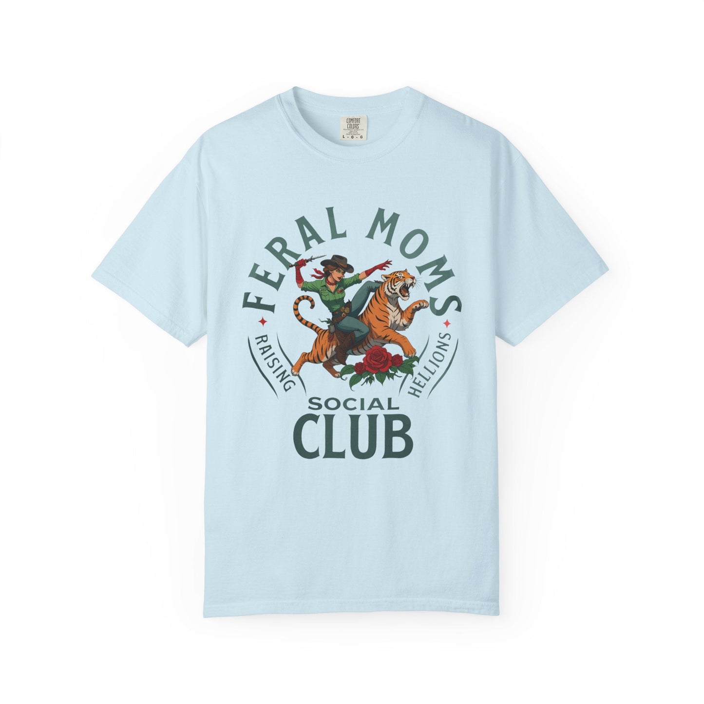Feral Moms Social Club – Raising Hellions T-Shirt Design
