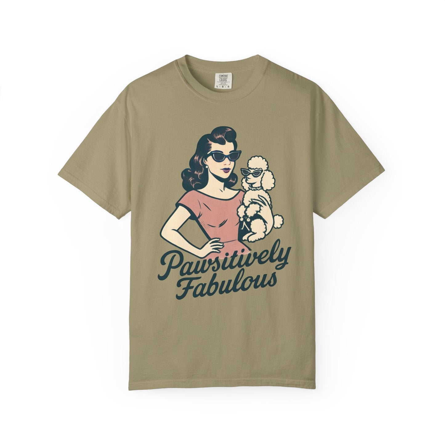 Pawsitively Fabulous Retro Poodle Tee
