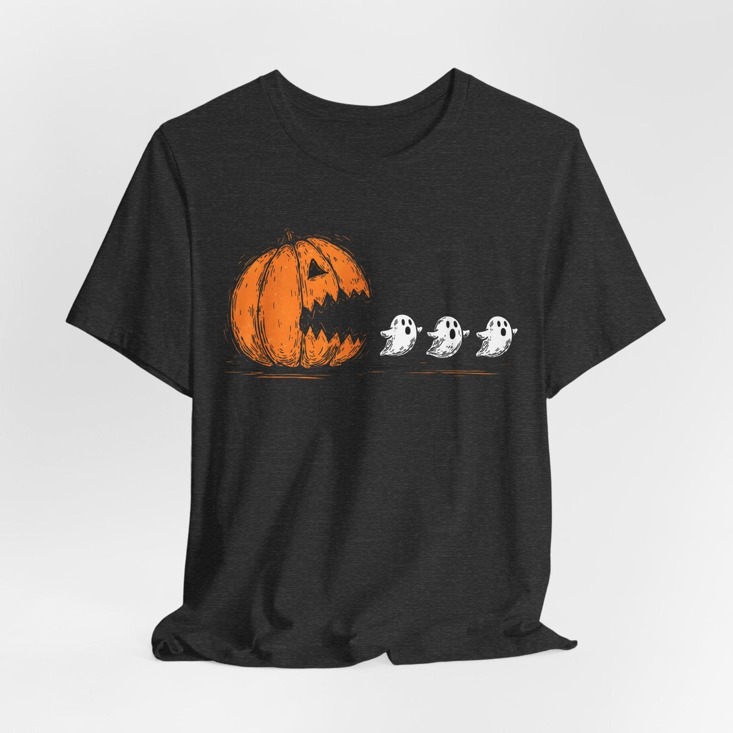Pumpkin Pacman Halloween Shirt – Cute Ghost Chase Tee