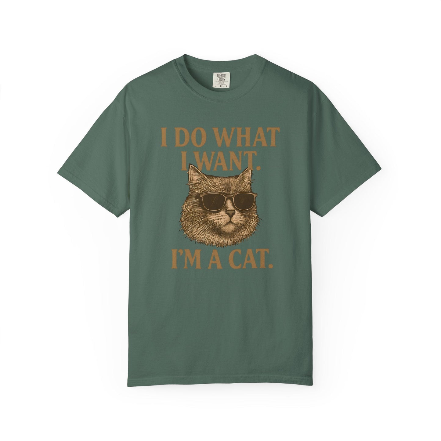 Cool Cat Attitude T-Shirt – “I Do What I Want, I’m a Cat”