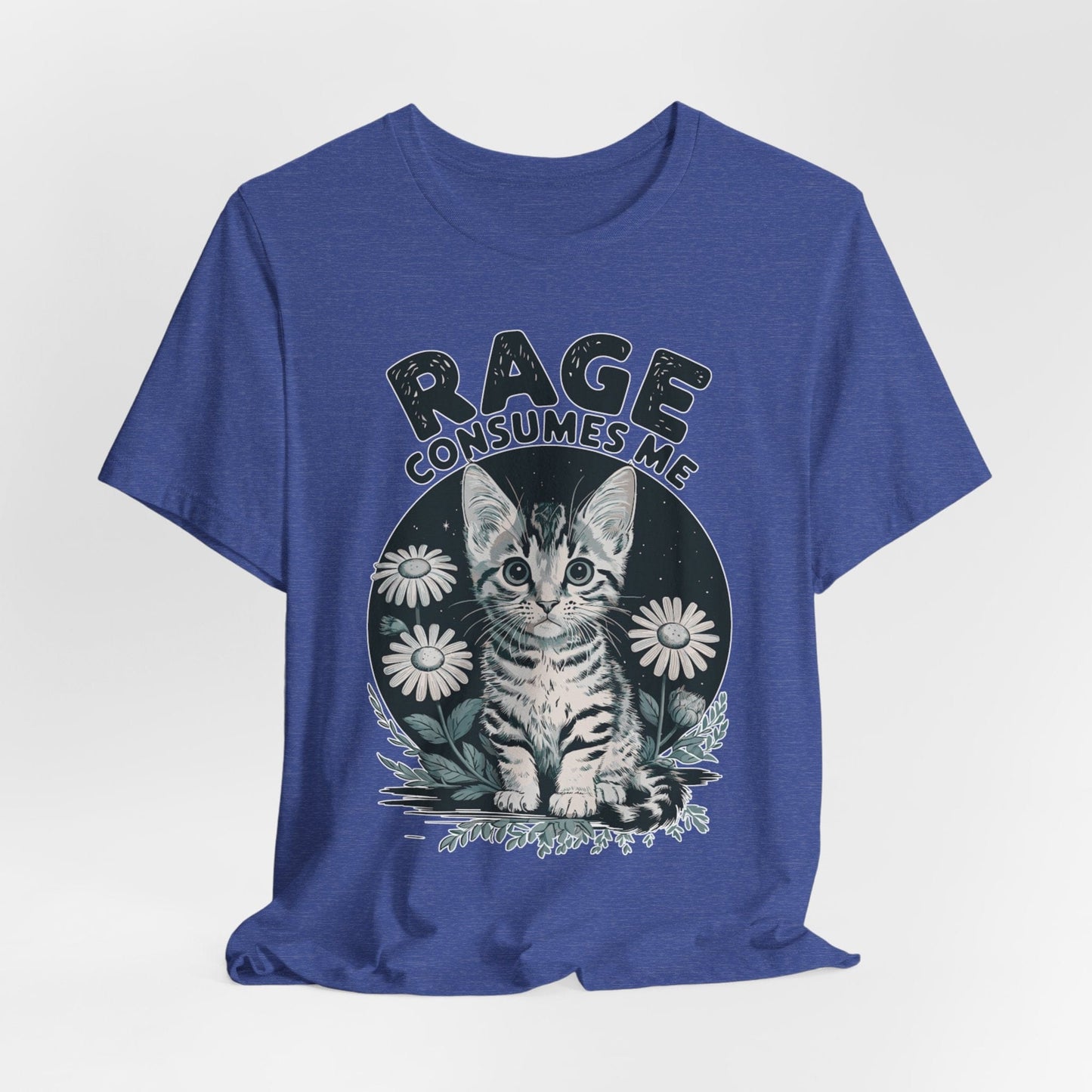Rage Consumes Me – Angry Cute Kitten T-Shirt Design