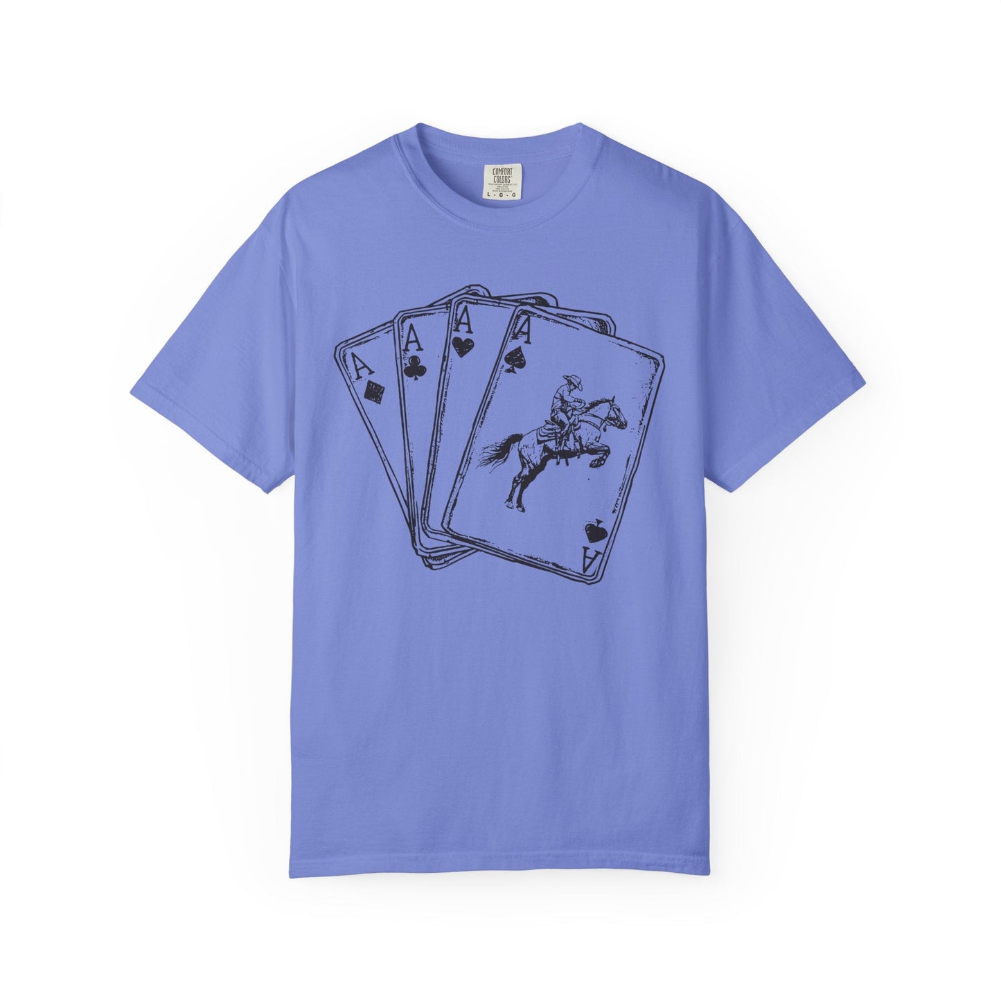 Cowboy Aces Wild Tee – Western Poker Graphic Shirt