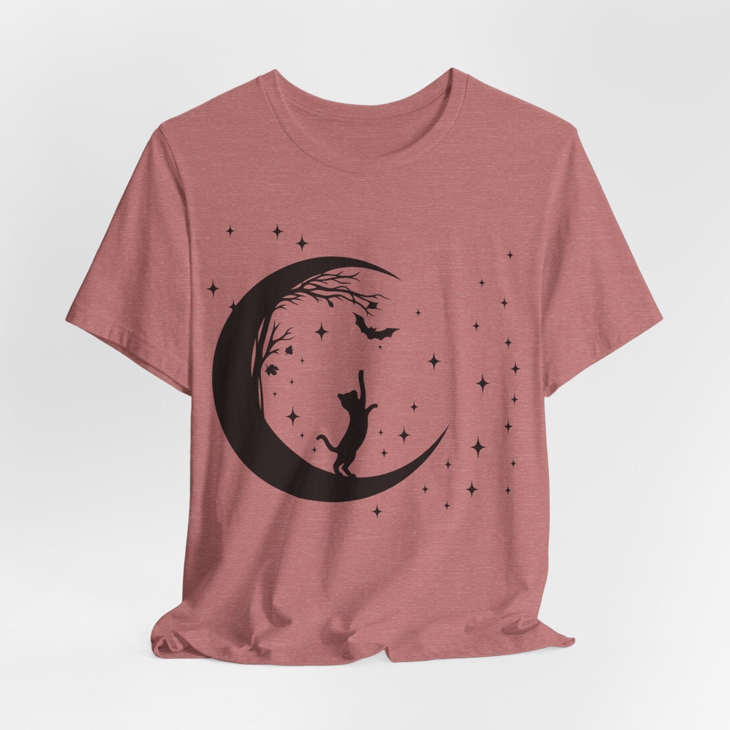 Celestial Cat – Moonlight Familiar Halloween Shirt