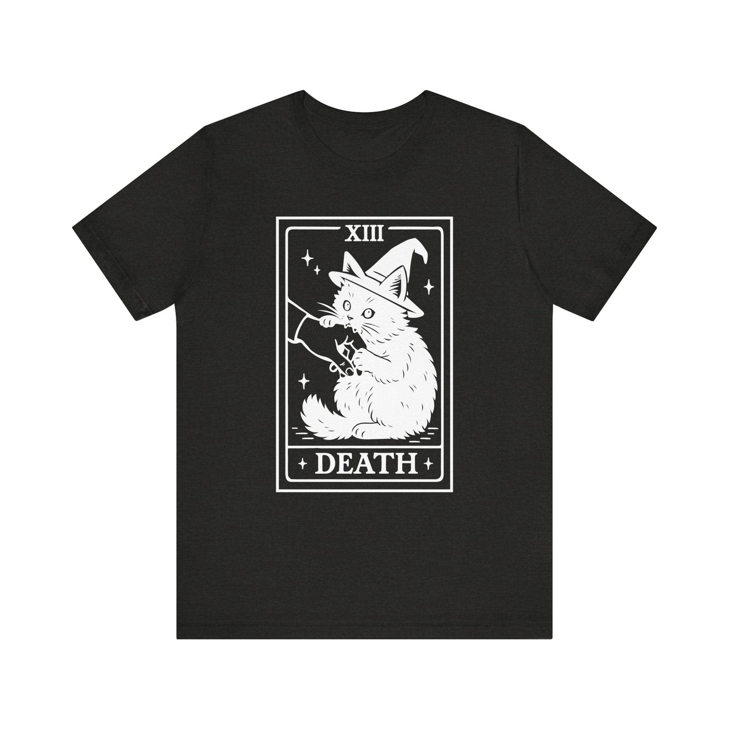 Witch Cat Tarot Shirt – Mystical Halloween Black Cat Tee