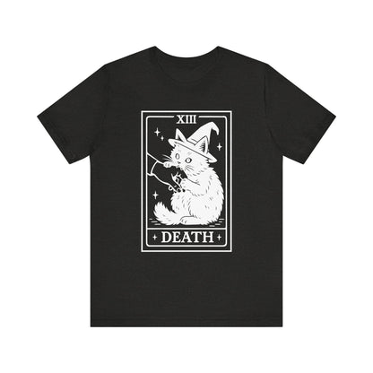 Witch Cat Tarot Shirt – Mystical Halloween Black Cat Tee