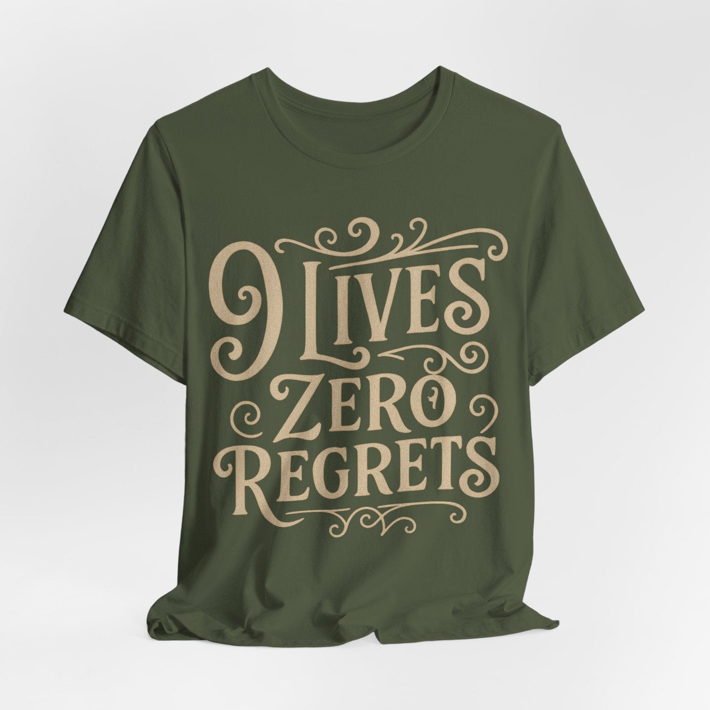 "9 Lives Zero Regrets" Tee