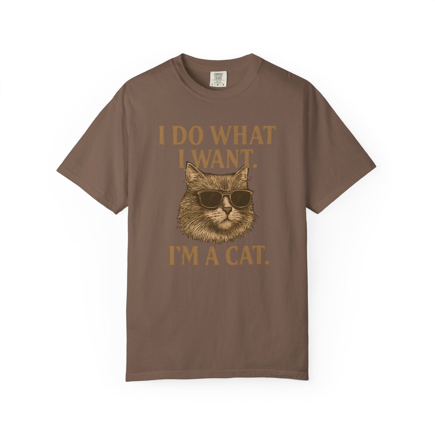 Cool Cat Attitude T-Shirt – “I Do What I Want, I’m a Cat”
