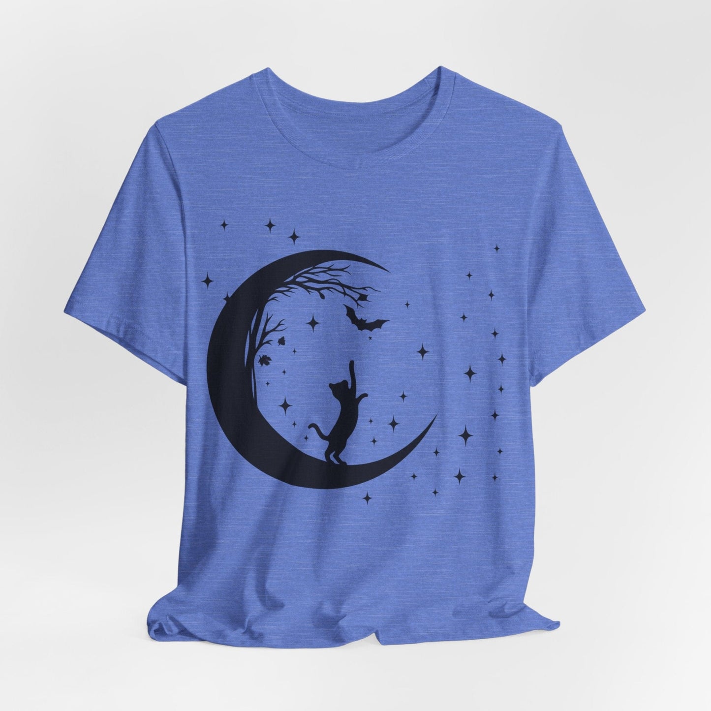Celestial Cat – Moonlight Familiar Halloween Shirt