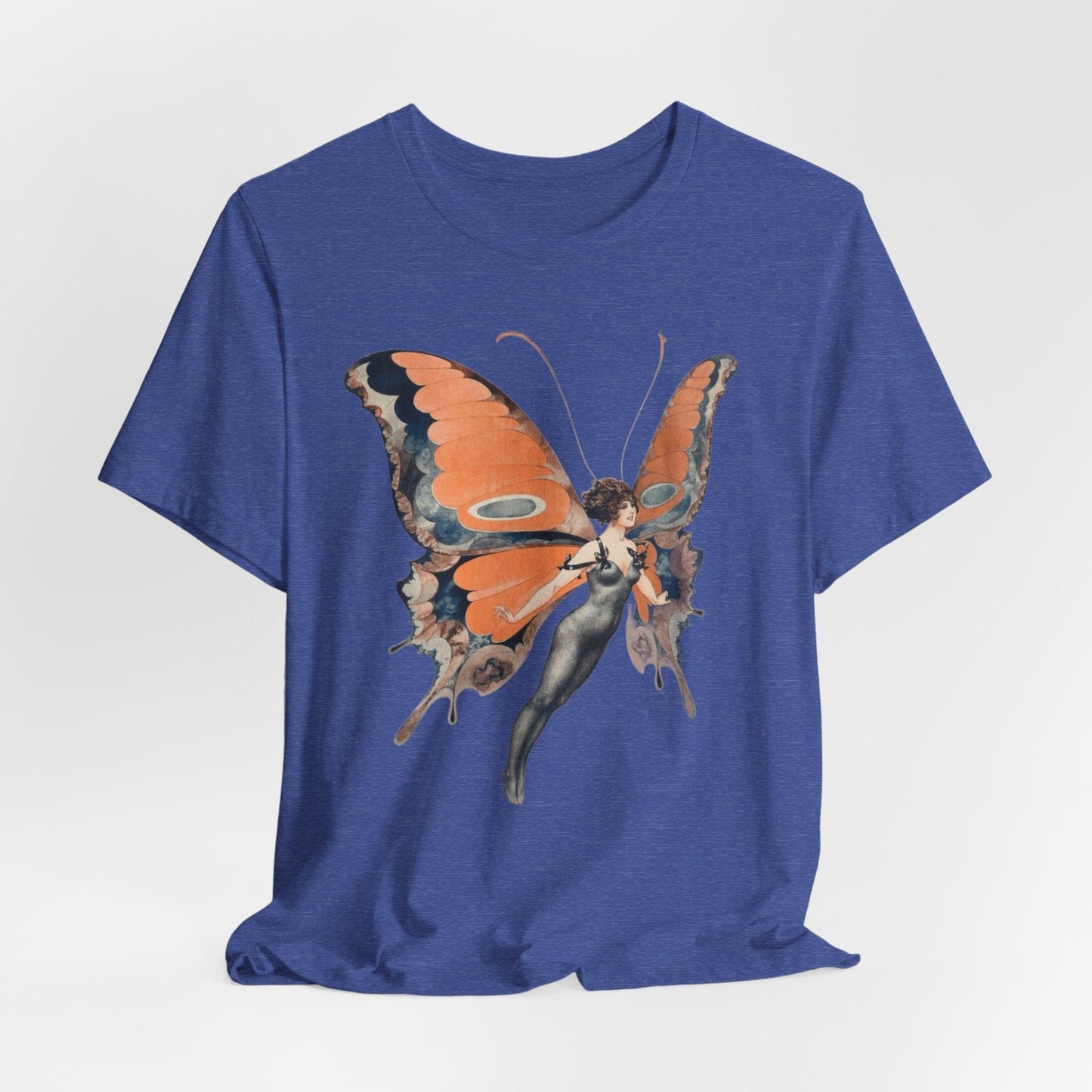 Art Nouveau Butterfly Woman – Vintage Fairy Aesthetic PNG