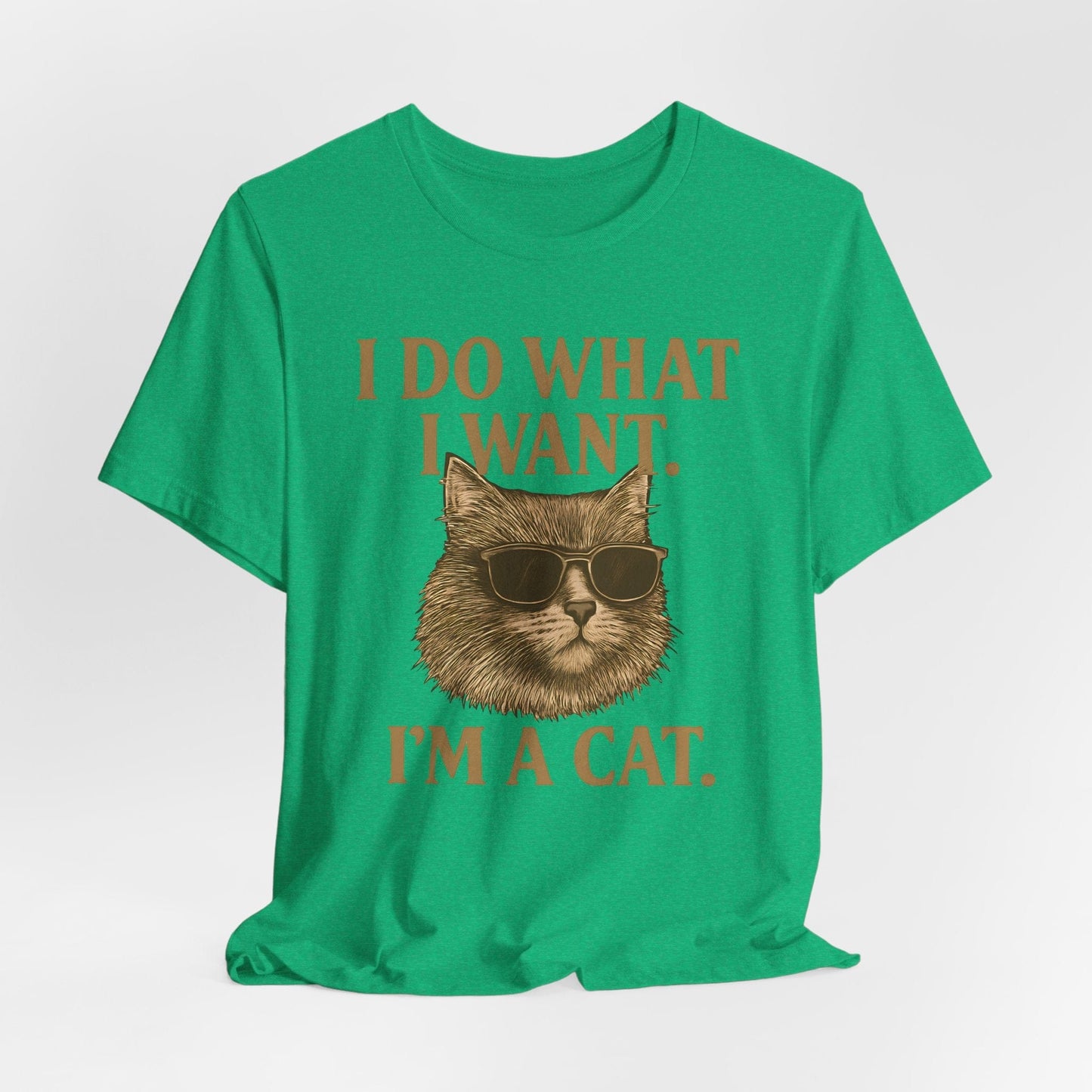 Cool Cat Attitude T-Shirt – “I Do What I Want, I’m a Cat”