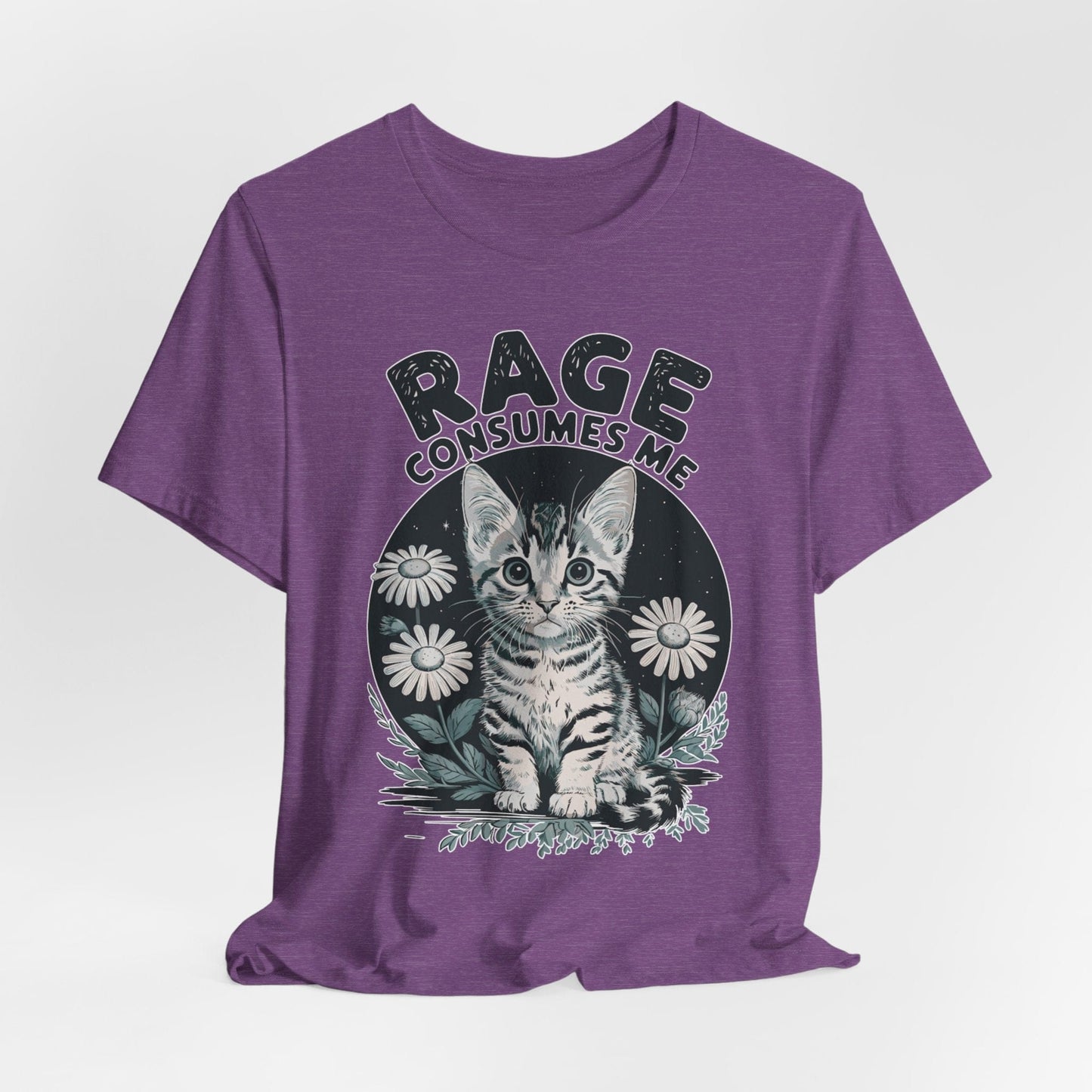 Rage Consumes Me – Angry Cute Kitten T-Shirt Design