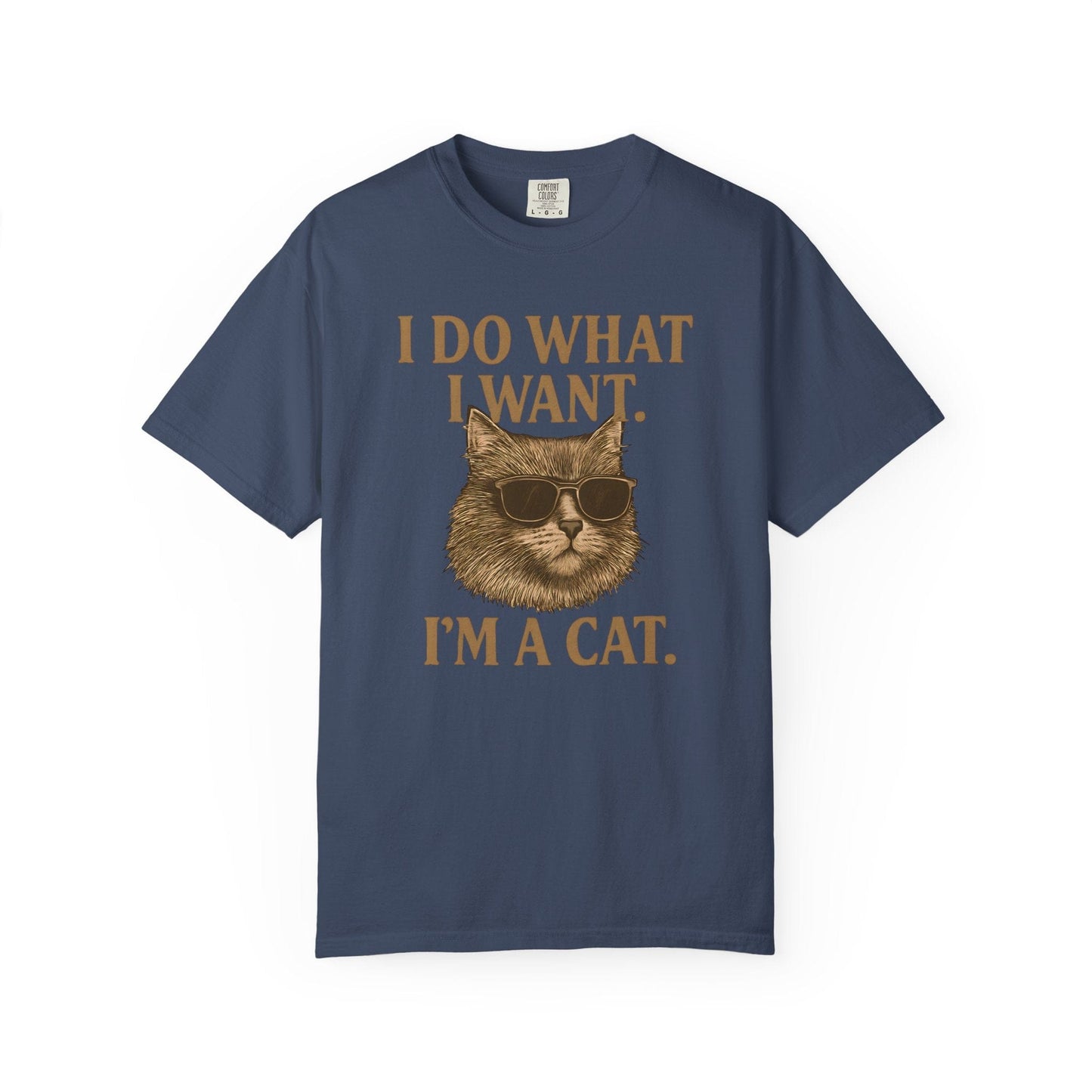 Cool Cat Attitude T-Shirt – “I Do What I Want, I’m a Cat”