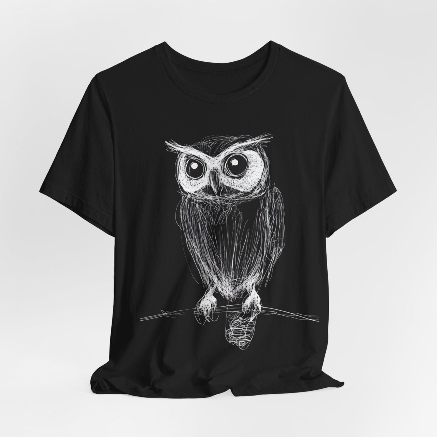 Line Art Owl T-Shirt